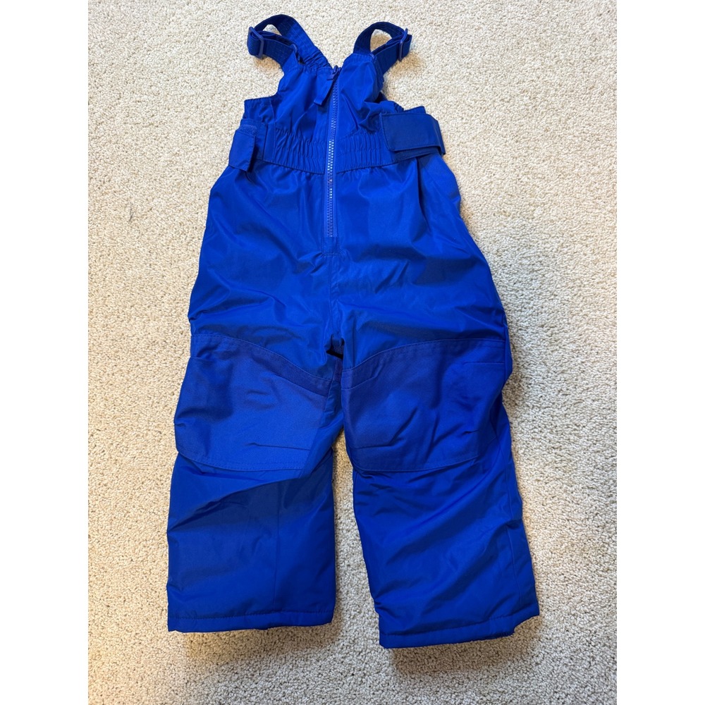 Cat & Jack Toddler 2T Royal Blue Insulated Winter Snow Bibs Overalls